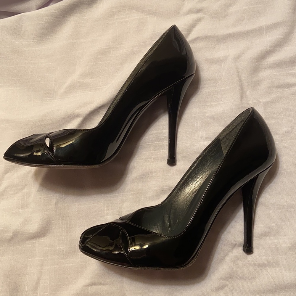 Stuart Weitzman Sashay Black Soft Patent In M 7.5 - image 7